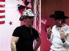 Two chicks playfully tease and suck cocks together