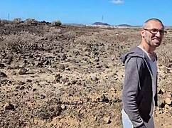 Real sex in the yellow mountain desert: full video on my red page.