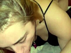 Szőke tini 18+ 18+ kap mocskos arcba baszást az apósától nedvesen