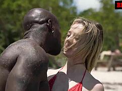 Monster BBC brings home Ashlyn Angel to use as a fuck toy