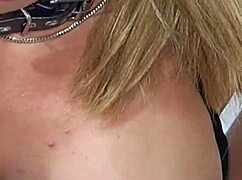 Cute busty blonde milf tied up in bondage gets fucked hard