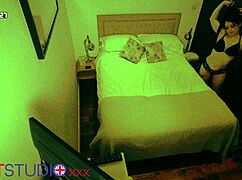 Voyeur couple banging hard in airbnb. Think they know we’re watching?