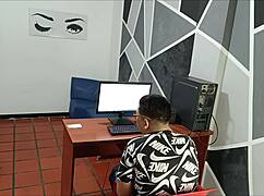 he didn't expect company but his step sister had spicier plans