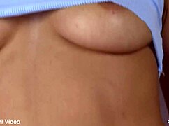 i'm watching monica jade teasing her pussy in blue lingerie, it's so sexy close up