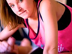 Sucking Off My Friend, Wet Blowjob With Girl Next Door