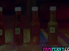 Stepsisters' Hot Sauce Challenge Turns Into Intense Threesome With Stepbro