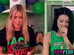 Stepsisters' Hot Sauce Challenge Turns Into Intense Threesome With Stepbro