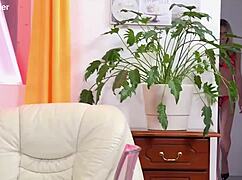 Is that piss drenching her blonde mouth?