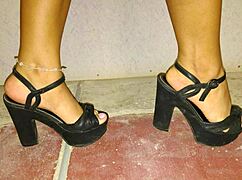 Sol, a sexy virgin Latina, loves wearing miniskirts and high heels often.