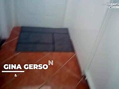 tiny titted gina gerson saves mugur with wild moves