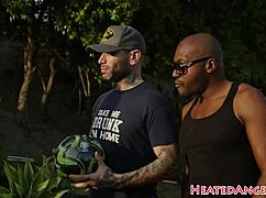 hey, wanna see this chubby inked slut take interracial pounding?