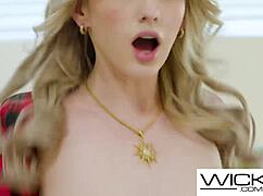 Innocent hot blonde learns the hard way to take a rough fucking