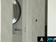 hot eveline dellai gets pounded doggystyle by hung man in new living room after wild cunilingus