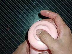 Kissy gives blowjob then gets filled with cum during quickie