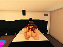 Ta młoda suczka 18+ ssie potwornego kutasa i dostaje w dupę