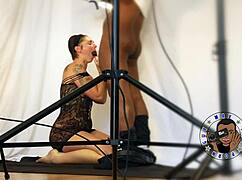 ella's season 4 bts with sloppy blowjob on monster cock