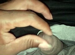 Stroking my small 18+ cock while playing Skyrim