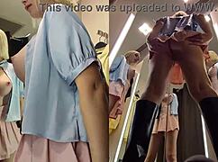 Hidden camera catches juicy pussy upskirt in dressing room view