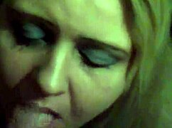 Cock Explodes with Cum on Her Face in Intense Facial