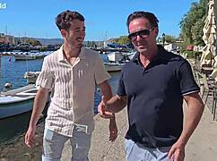 Tantalizing tourists Candee Licious and Shalina Devine toy their tight asses