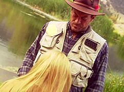 Holy cow, Lauren Phoenix gets drilled hard by the pond!