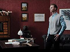 bratty girl sneaks around, cheats with nerdy classmate using time freeze for dirty blowjob.