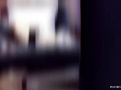 This verification video showcases a tall babe with long legs handling a massive tool.