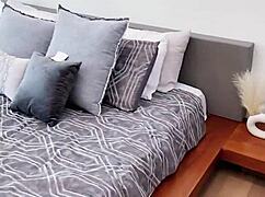 House tour turns into hardcore sex with blonde slut riding cowgirl 😍