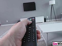 stepbro says, 'dare you to fuck me, stepsister?' and she does with blowjob