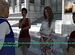 I watched my wife and stepmother play a seductive game at home.