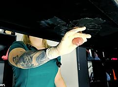 naughty nurse uses milking table and toys on patient