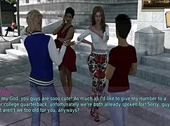 I watched my wife and stepmother play a seductive game at home.