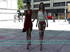 I watched my wife and stepmother play a seductive game at home.