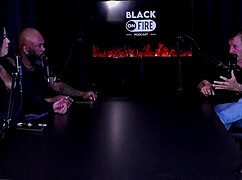 Teen 18+ brunette gives handjob and orgasm during interracial massage with dirty talk.