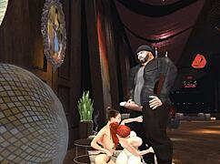 heyward at the strip club gets a lap dance and ends with a facial