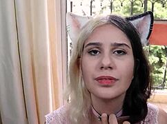 young otaku girl gives blowjob on balcony