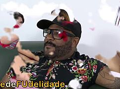 Naughty Brazilian Teens in Lingerie Crave Wild Orgy with Older Man