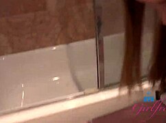 Mazy Myers Amateur Babe Sucks Cock During Driving Lesson in Car