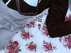 I went to my stepsister's room and showed her my dick, then filled her sweet pussy with cum, homemade vid