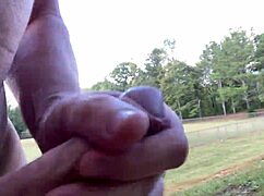 Clitlicker662 performs sloppy outdoor muff diving on naked amateurs in public masturbation session.