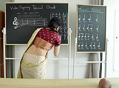 Sevimli Hint öğretmen super azgın döllü