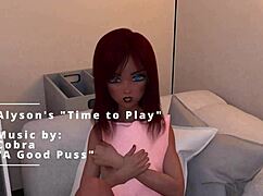 magical alyson enjoys solo fun time