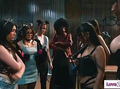 all girl gangs battling it out in a competition