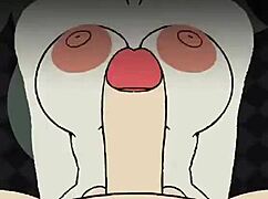 sky teases big tits for titty fuck and cumshot on ass