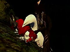 Little Red explores the forest in a furry riding adventure.