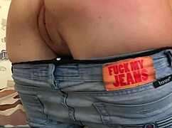 hot blonde babe giving my exbf my tight asshole for deep anal.