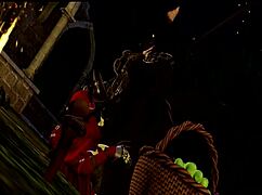 Little Red explores the forest in a furry riding adventure.