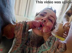 brutal 100% anal hardcore with 3 on 1 DP and monster cocks BWC