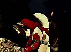 Little Red explores the forest in a furry riding adventure.