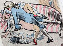 Arte erótica vintage acende desejos safados escondidos